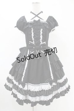 画像1: Angelic Pretty / Sweets Princessワンピース Free ブラック H-25-06-18-022-AP-OP-NS-ZH