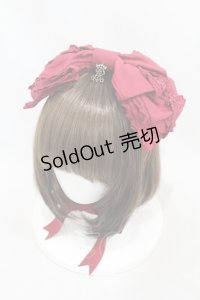 ALICE and the PIRATES / Dolly Ribbonヘッドドレス  エンジ H-25-06-18-004-PA-AC-NS-ZH