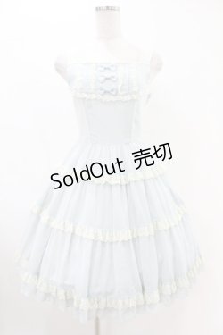 画像1: Innocent World / リンダーホーフジャンパースカート M93cm丈 サックス H-25-06-18-023-IW-OP-NS-ZH