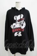 LISTEN FLAVOR / Banned Bear Hoodie  ブラック H-25-06-19-029-PU-TO-KB-ZH