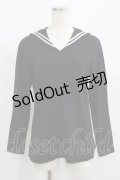 MILK / セーラーカットソー  ブラック H-25-06-19-038-ML-TO-KB-ZH