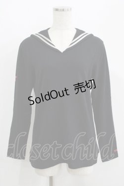 画像1: MILK / セーラーカットソー  ブラック H-25-06-19-038-ML-TO-KB-ZH