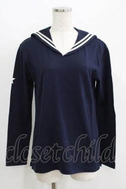 画像1: MILK / セーラーカットソー  ネイビー H-25-06-19-039-ML-TO-KB-ZH
