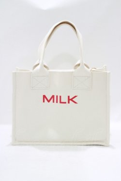 画像2: MILK / MILK Boxトート  オフ H-25-06-19-057-ML-BG-KB-ZH