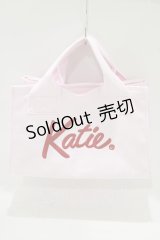 Katie / KATIE LOGO canvas tote  LIGHT PINK H-25-06-19-058-LO-BG-KB-ZH