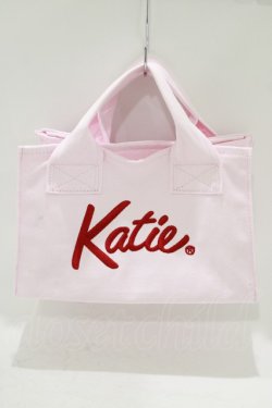 画像1: Katie / KATIE LOGO canvas tote  LIGHT PINK H-25-06-19-058-LO-BG-KB-ZH