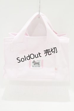 画像2: Katie / KATIE LOGO canvas tote  LIGHT PINK H-25-06-19-058-LO-BG-KB-ZH