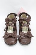 metamorphose / トリプルリボンクロスストラップシューズ LL（25〜25.5cm） ブラウン H-25-06-19-1001-ME-SH-NS-ZH
