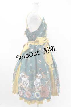 画像3: metamorphose / 【プラスサイズ】暁の夢幻灯火 タックジャンパースカート プラスサイズ 深碧(Jasper Green)　 H-25-06-19-1033-ME-OP-NS-ZH