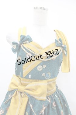 画像4: metamorphose / 【プラスサイズ】暁の夢幻灯火 タックジャンパースカート プラスサイズ 深碧(Jasper Green)　 H-25-06-19-1033-ME-OP-NS-ZH