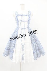 Angelic Pretty / Little Houseジャンパースカート Free ブルー H-25-06-19-1034-AP-OP-NS-ZH