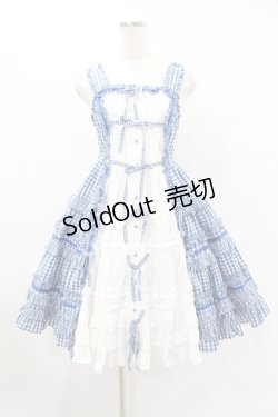 画像1: Angelic Pretty / Little Houseジャンパースカート Free ブルー H-25-06-19-1034-AP-OP-NS-ZH