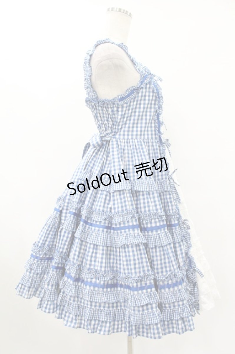 画像3: Angelic Pretty / Little Houseジャンパースカート Free ブルー H-25-06-19-1034-AP-OP-NS-ZH (3)