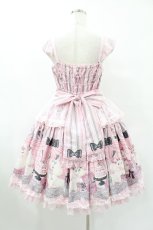 画像2: Angelic Pretty / Princess Puppyティアードジャンパースカート Free ピンク H-25-06-19-1036-AP-OP-NS-ZH (2)