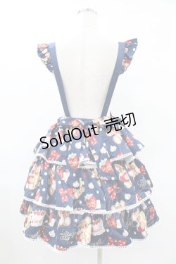 画像2: Eieyomi（海外ロリータブランド） / Strawberry Cake Bearスカート Free ネイビー H-25-06-19-1044-0-SK-NS-ZH