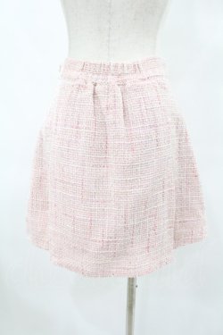 画像2: Ank Rouge / MIXツイード台形ミニスカート M ピンク H-25-06-19-1047-CA-SK-NS-ZH