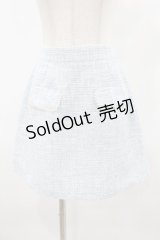 Ank Rouge / ツイード台形スカート M サックス H-25-06-19-1048-CA-SK-NS-ZH