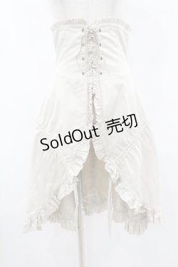 画像1: Victorian maiden / ロイヤルフリルオーバースカート Free アイボリー H-25-06-19-1052-CL-SK-NS-ZH