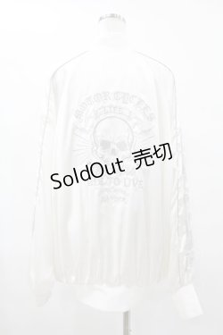 画像2: Jamie エーエヌケー / スカル刺繍スカジャン M オフ H-25-06-19-1056-LO-JA-NS-ZH