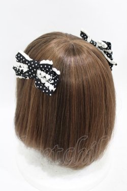 画像2: Angelic Pretty / ハートレースグログランリボンコーム  ブラック H-25-06-19-1006-AP-AC-NS-ZH