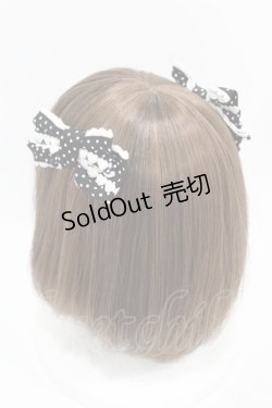 画像2: Angelic Pretty / ハートレースグログランリボンコーム  ブラック H-25-06-19-1006-AP-AC-NS-ZH
