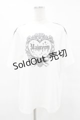 majoretty / 寿限無。×majoretty プリントTシャツ S オフ H-25-06-19-1057-0-TS-NS-ZH