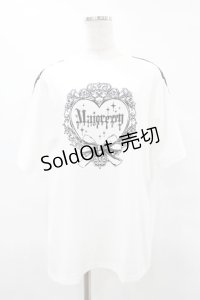 majoretty / 寿限無。×majoretty プリントTシャツ S オフ H-25-06-19-1057-0-TS-NS-ZH