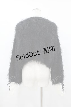 画像2: Me roir / あざといシャギーニットカーデ M ブラック H-25-06-19-1060-0-TO-NS-ZT425