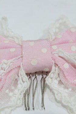 画像3: Angelic Pretty / Dot Ribbonコーム  ピンク H-25-06-19-1012-AP-AC-NS-ZH