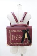 Amavel / BibliothequeClassique ブックバッグ  ボルドー H-25-06-19-1022-CA-BG-NS-ZH