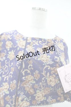 画像4: metamorphose / 【プラスサイズ】ゴブラン風くまちゃんダブルボタンケープ プラスサイズ ネイビー H-25-06-19-1024-ME-JA-NS-ZH