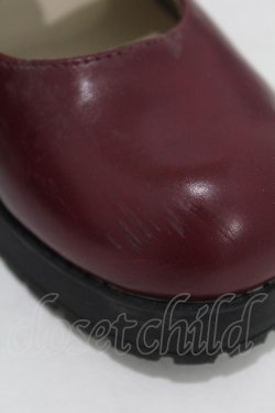 画像4: Amavel / リボン付きクロス厚底パンプス M ボルドー H-25-06-19-1002-CA-SH-NS-ZH