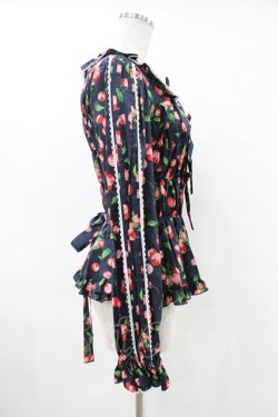 画像3: metamorphose / Fluffy Cherry スクエアあきフリルブラウス(長袖) サイズ1 ネイビー H-25-06-19-1027-ME-BL-NS-ZH