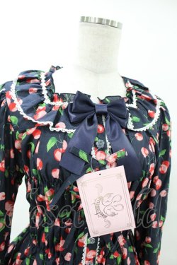 画像4: metamorphose / Fluffy Cherry スクエアあきフリルブラウス(長袖) サイズ1 ネイビー H-25-06-19-1027-ME-BL-NS-ZH
