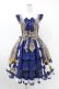 画像1: metamorphose / Royal Crown Catフリルジャンパースカート サイズ1 サファイア H-25-06-19-1032-ME-OP-NS-ZH (1)