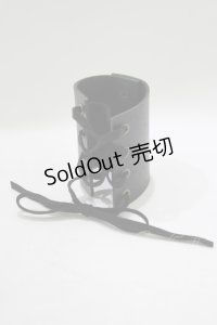 Na+H / レースアップベルトブレスレット  黒 H-25-06-19-061-PU-AC-KB-ZH