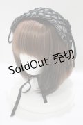 Na+H / ダメージガーゼヘッドドレス  ブラック H-25-06-19-066-PU-AC-KB-ZH
