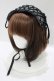 画像1: Na+H / ダメージガーゼヘッドドレス  ブラック H-25-06-19-066-PU-AC-KB-ZH (1)