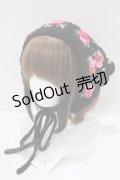 merry jenny / gardenクロシェヘッドスカーフ  ブラック H-25-06-19-067-LO-AC-KB-ZH