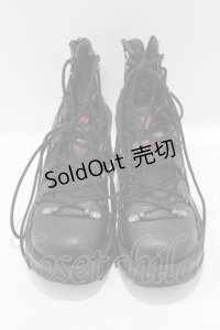 Demonia / BRATTY32　レースアップシューズ 8(約24cm) ブラック H-25-06-19-068-PU-SH-KB-ZH
