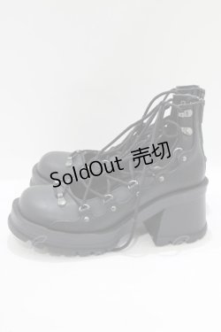 画像2: Demonia / BRATTY32　レースアップシューズ 8(約24cm) ブラック H-25-06-19-068-PU-SH-KB-ZH