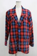 Candy Stripper / LOST MY MIND JACKET S レッド H-25-06-19-017-PU-JA-NS-ZT0622J