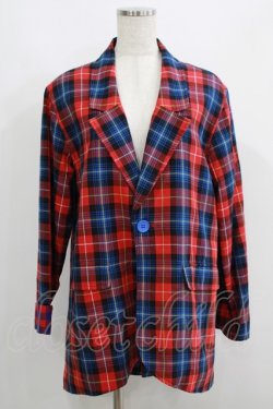 画像1: Candy Stripper / LOST MY MIND JACKET S レッド H-25-06-19-017-PU-JA-NS-ZH