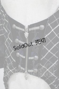 画像4: OZZ ANGELO / ローズハンティングケープ付きベスト  ブラック H-25-06-19-018-OO-TO-KB-ZH