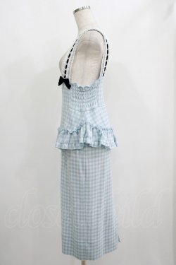 画像2: Katie / SUNDAY CHECK apron skirt S BLUE H-25-06-19-025-LO-SK-KB-ZH