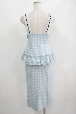 画像3: Katie / SUNDAY CHECK apron skirt S BLUE H-25-06-19-025-LO-SK-KB-ZH