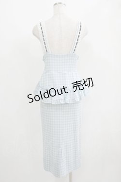 画像3: Katie / SUNDAY CHECK apron skirt S BLUE H-25-06-19-025-LO-SK-KB-ZH