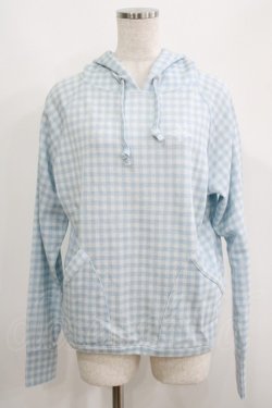 画像1: Katie / SUNDAY CHECK hood  BLUE H-25-06-19-028-LO-TO-KB-ZH