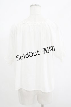 画像3: Fi.n.t / サークルフラワー刺繍オフショルブラウス Free オフ H-25-06-20-028-CA-BL-NS-ZH