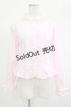 画像1: Angelic Pretty / Secret Party立ち襟ボウタイブラウス(ブロード) Free ピンク H-25-06-20-033-AP-BL-NS-ZH